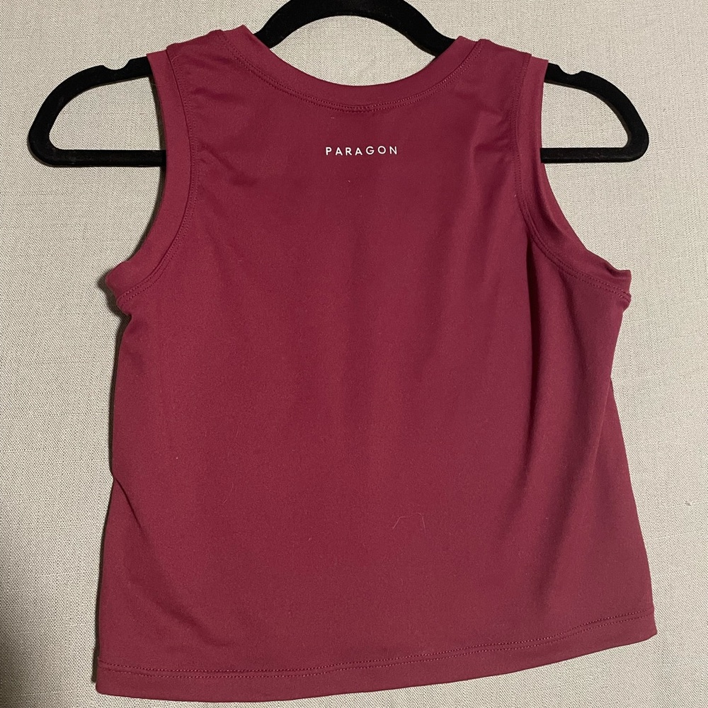 Paragon Colombia Crop Top in Merlot, Size M
